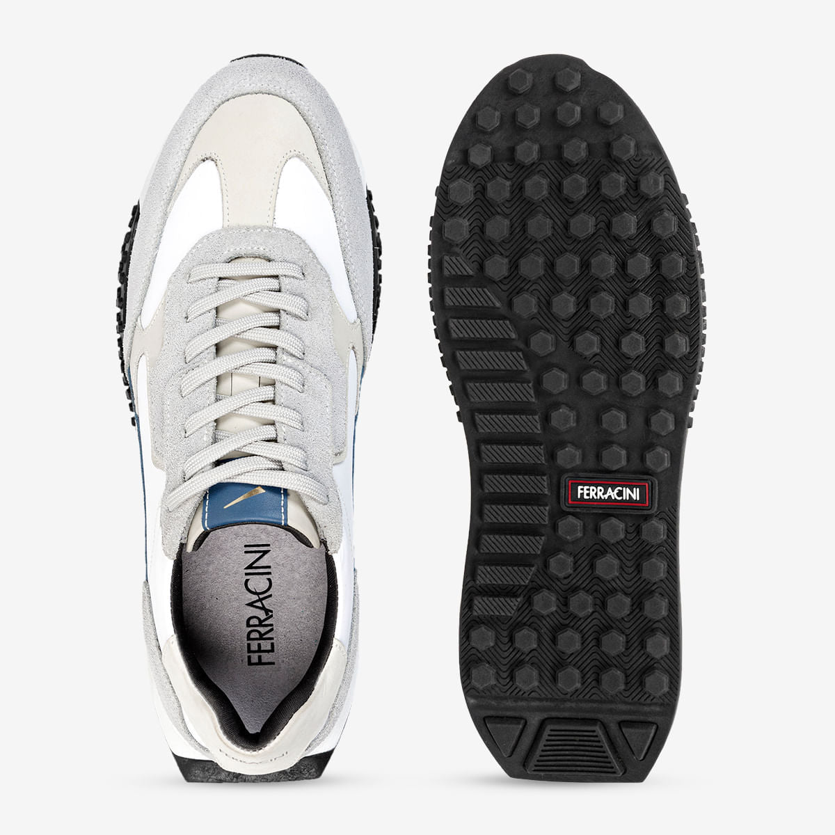 Sneaker Masculino Cinza Claro Racer