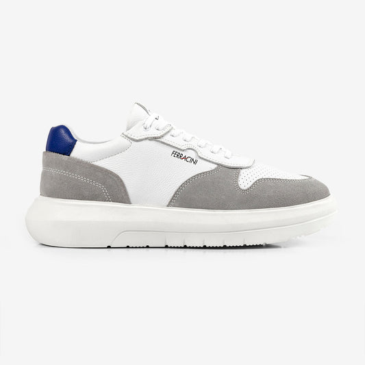 Sneaker Masculino Branco e Cinza Energy